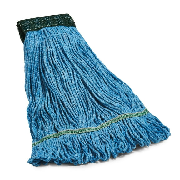 Coastwide 5" Looped-End Wet Mop Head Cotton/Rayon/Polyester Blend Blue CW57751
