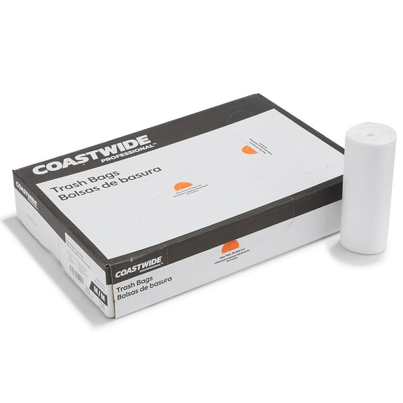 Staples Coastwide Professional 20-30 Gallon Trash Bag 30" x 37" High Density 16 mic Natural 250