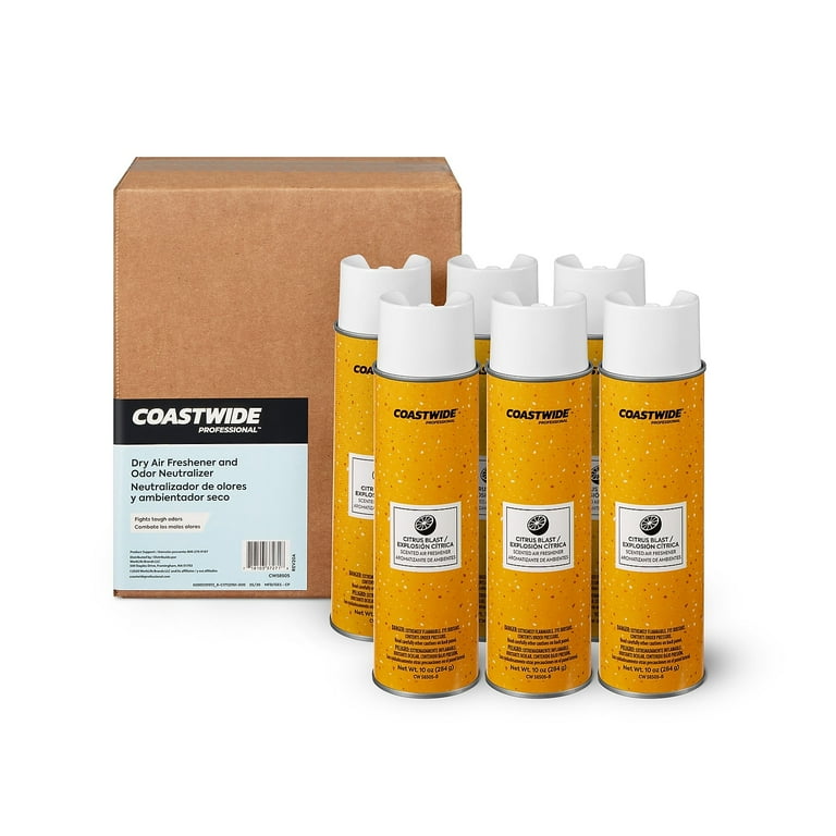 Air Freshener Aerosol, Citrus Blast, 10 oz Aerosol Spray, 6/Carton Air Freshener Aerosol, Citrus Blast, 10 oz Aerosol Spray, 6/Carton