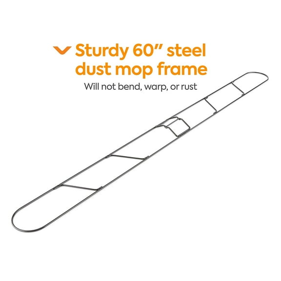 Staples Coastwide Professional Dust Mop Frame 60" x 5" Black 2/Pack CW56767