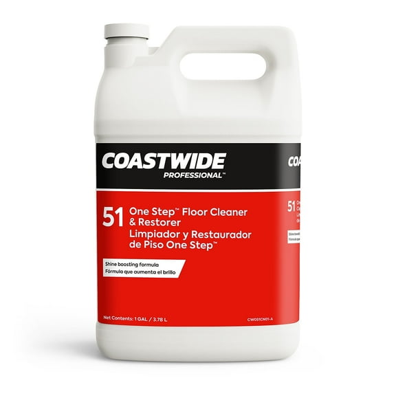 Staples Coastwide Professional Floor Cleaner One-Step Peach 3.78L/128 Oz. 4/Carton (CW567001-A)