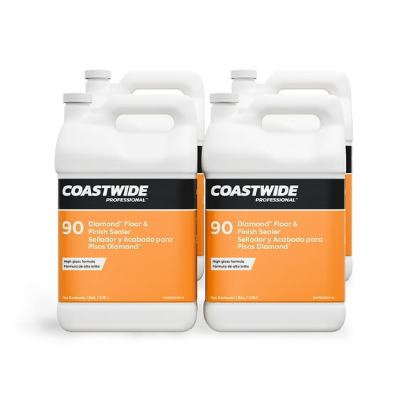 Staples Coastwide Professional Floor Finish and Sealer Diamond 3.78 L 4/Carton (CW511001-A)