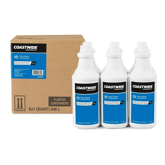 Staples Coastwide Professional Glass Cleaner Ready-To-Use 0.95L 6/Carton CW111032-A