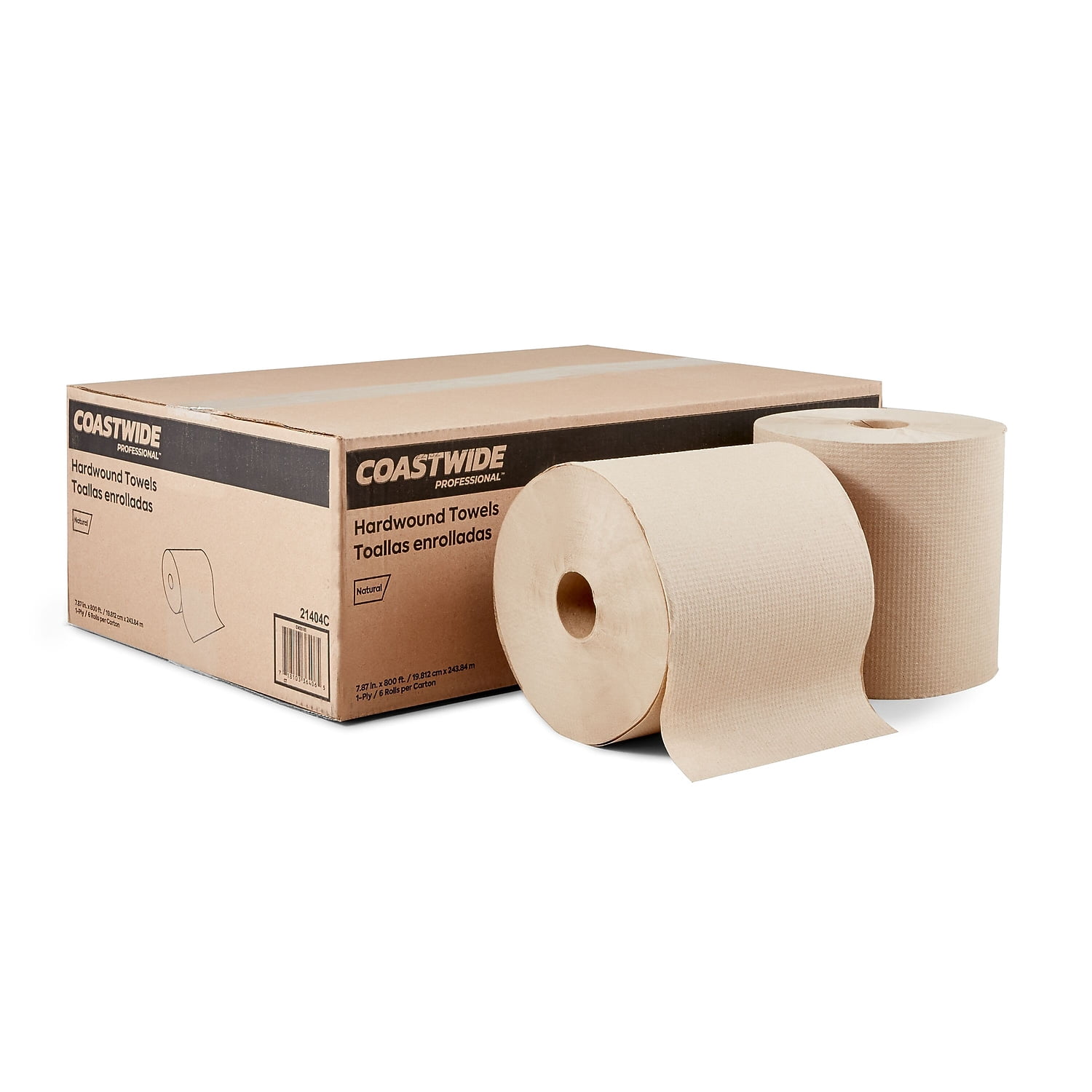 Staples Coastwide Professional Recycled Hardwound Paper Towels 1-ply 800 ft./Roll 12/Carton