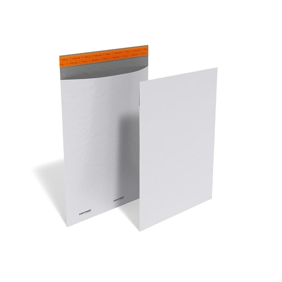 Staples Coastwide Professional Self-Sealing Poly Mailer 12" x 15.5" White 200/Carton CW56606VS