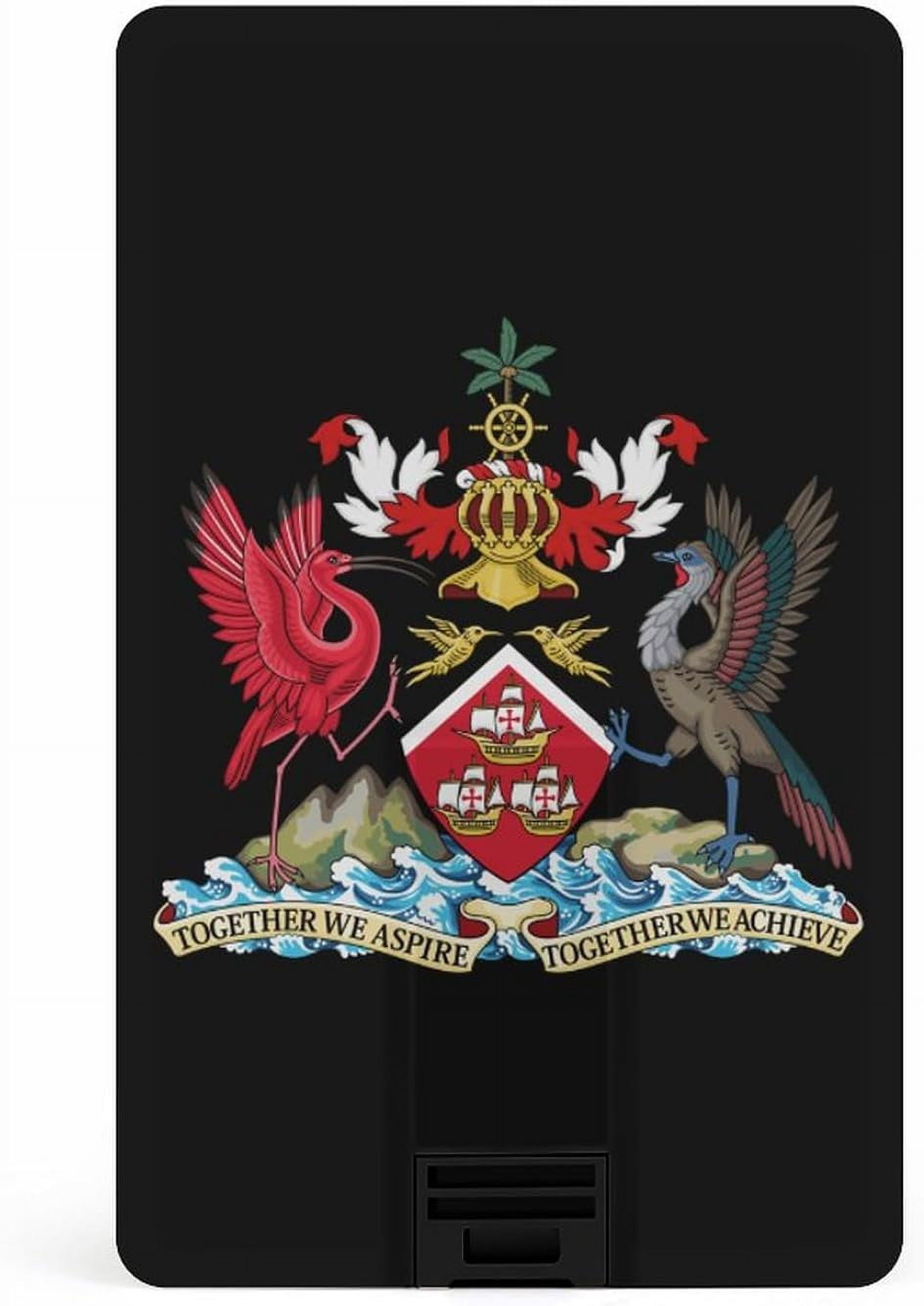 Coat Arms Of Trinidad And Tobago Usb Flash Drive Credit Card Design