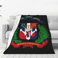 Coat of Arms of The Dominican Republic Home Fleece Throw Blanket Cozy