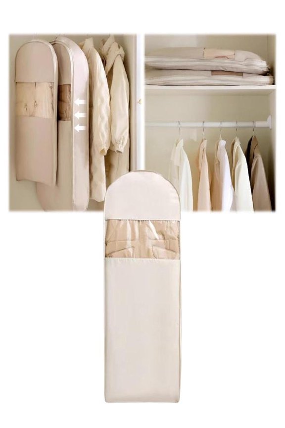 Coat Bags for Closet Storage, Compression Save Space, Suit Bags for Closet Storage, Garment Bags for Hanging Clothes with Zipper and Visible Transparent Window