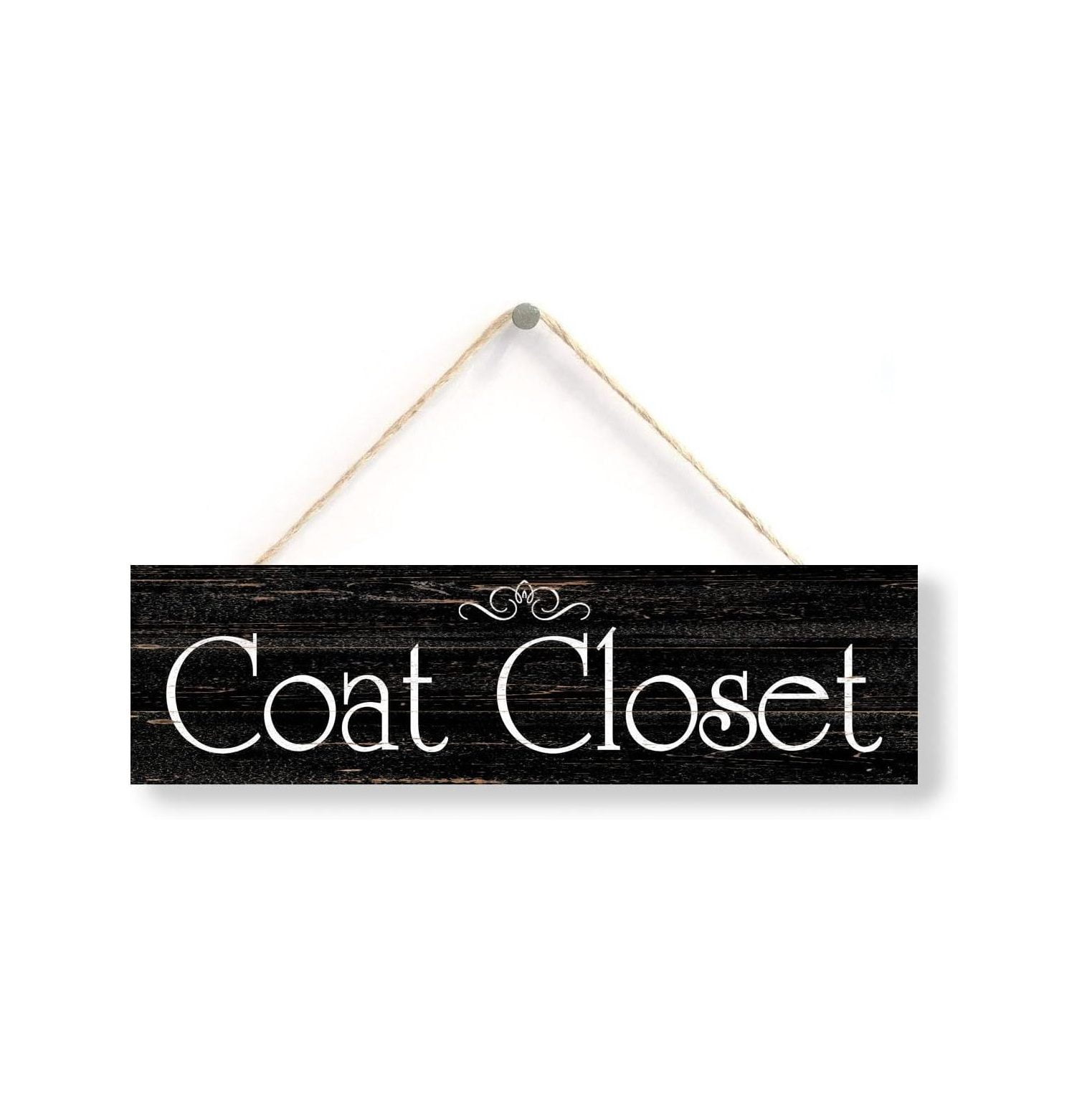 Coat Closet Sign, Black Coat Closet Sign, Home Accessory, Gift Sign, 4 ...