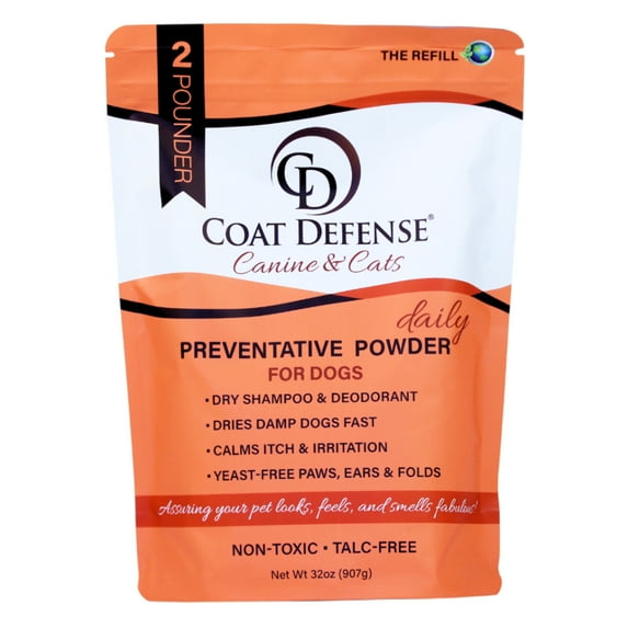 Coat Defense Daily Preventative Powder for Dogs | 32oz Refill Bag