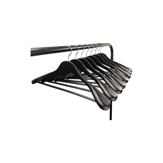 Coat Hanger 8Pack, KYTVOLON Wood Hangers Trouser Hangers Extra Wide