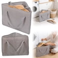 thumbnail image 1 of Coat Hanger Storage Triangle Hanger Storage Foldable Large Capacity Organizer Linen Proof With Handles For Closet Balcony Bathroom Home Textile Storage, 1 of 6