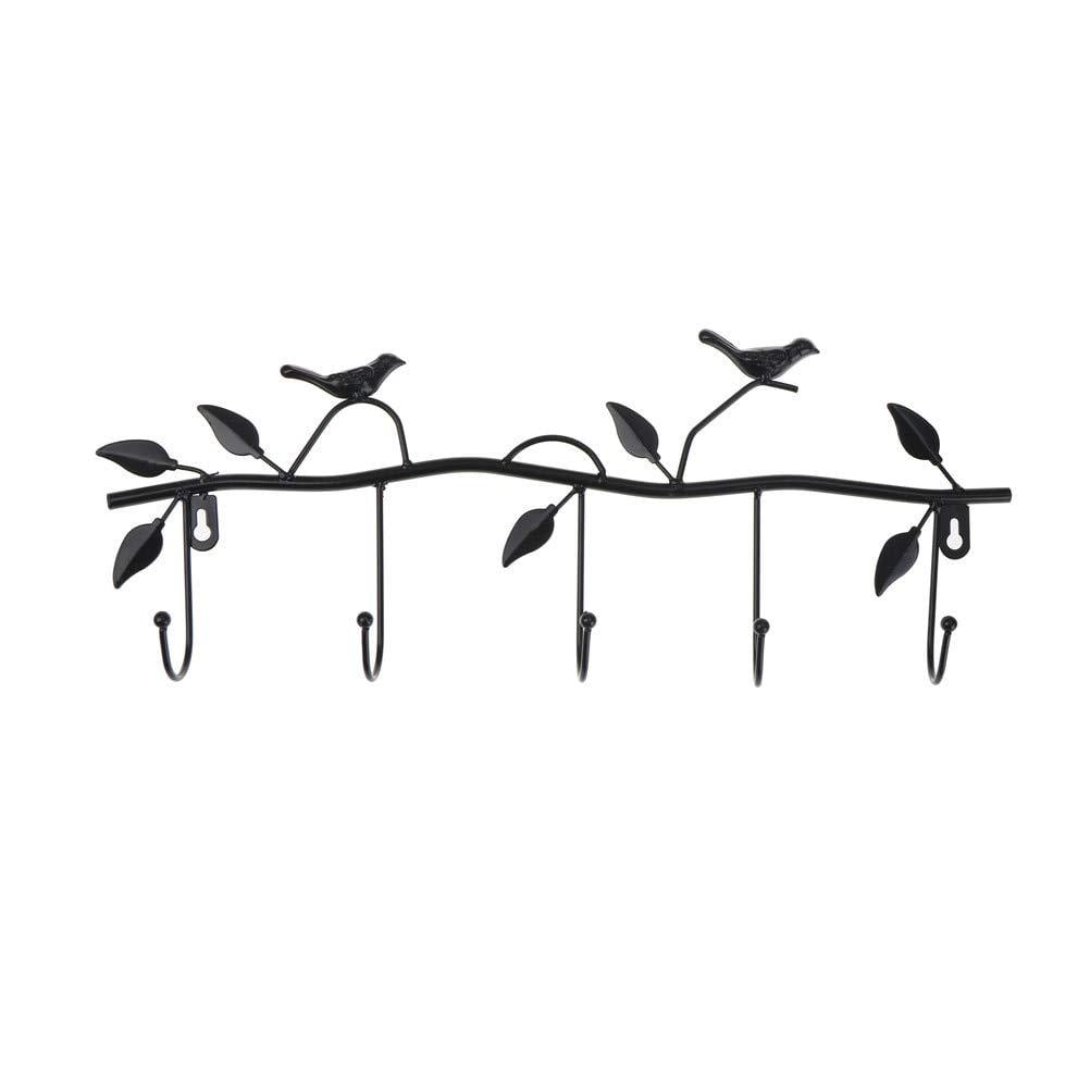 Coat Hanger Wall Mount,5 Tri Hooks For Hanging,Hook Rack,Hook Rail,Coat