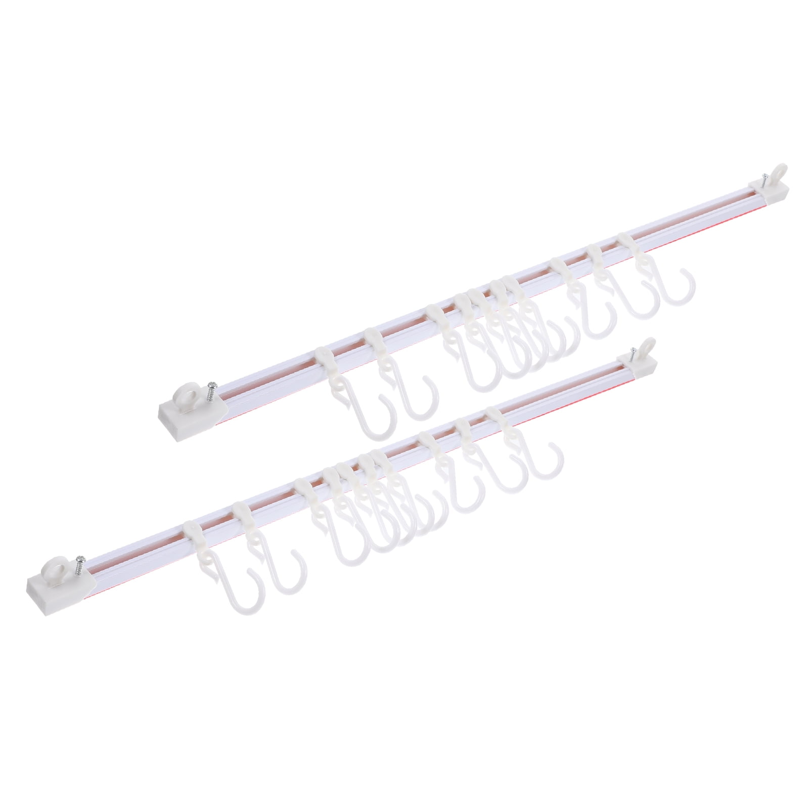 NIAIZEK Wall Sliding Hooks 2 Set Premium Plastic Storage Organizer for Easy Access and Space Saving