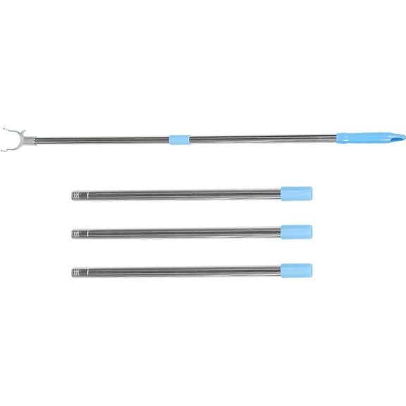 Coat Hangers Long Clothes Pole Heavy Duty Rail Telescoping Reach Stick Rod Plastic Stainless Steel