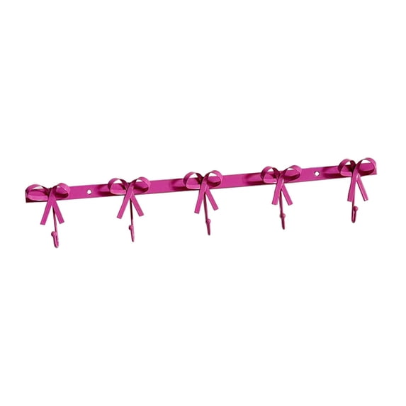 Coat Hat Hook Towel Hanger Wall Mount Iron Bow Shape Smooth Finish for Bedroom Kitchen Laundry