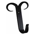 thumbnail image 1 of Coat Hat Robe Hook Wrought Iron Black Scroll 5" | Renovator's Supply, 1 of 9
