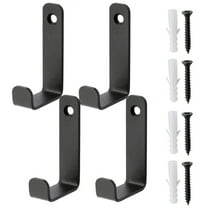 Coat Hook L Shaped Ladder Hooks 4 Pack for Wall and Garage Storage with Screws
