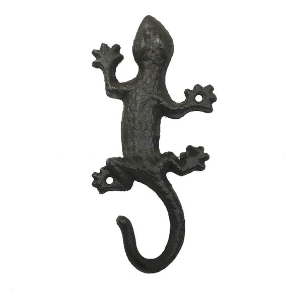 Coat Hook Lizard with DesignHeavy Duty Rustic Cast Iron Decorative Wall Hook