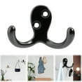 thumbnail image 1 of Coat Hooks Door Hooks for Hanging Back of Door Hooks Closet Hooks Double Hook Wall Mounted Metal Wall Hooks Multi-functional Hooks for Hanging Towel Scarf, 1 of 8