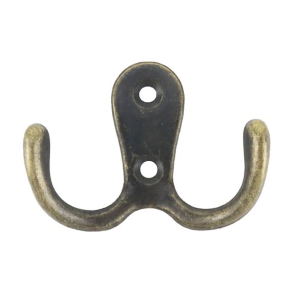 Coat Hooks Heavy-Duty Double Fork Coat and Hat Hook,Practical Wall Hooks for Kitchen Bedroom Bathroom,Decorative Hook Wall Mounted Suitable for Scarves Bags,Keys,Cups,Towels,Jackets & Hats