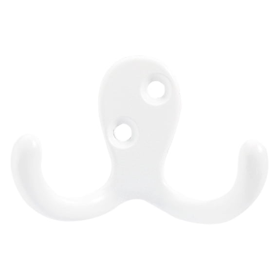 Coat Hooks Wall Hooks for Hanging, Multipurpose Heavy-Duty Double Prong Hook Wall Mounted for Living Room, Bedroom, Entryway, Closet Coat, Bag, Towel, Hat, Key, Cup, Easy to Install