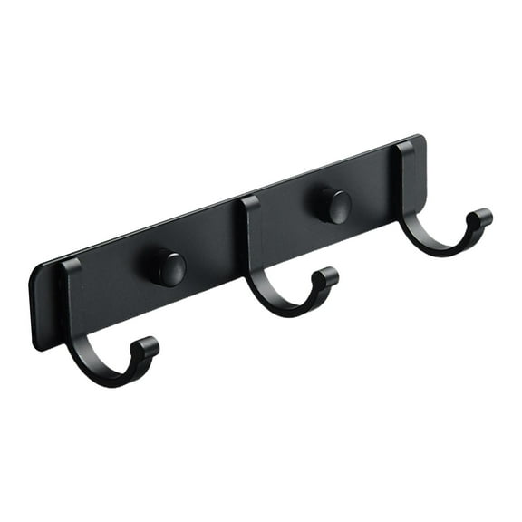 Coat Hooks Wall Mounted, Aluminum Heavy Duty Wall Hooks for Hanging Coats,Backpacks,Hats,Towels,Bags,Dog Leashes Decorative Rail