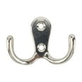 thumbnail image 1 of Coat Hooks Wall Mounted, Antique Brass Double Prong Wall Hook with Screws, Heavy Duty Retro Utility Storage Hook for Coat, Scarf, Bag, Towel, Key, Cap, Cup, Hat Hanging, 1 of 4