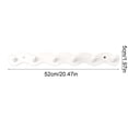 thumbnail image 1 of Coat Hooks Wall Mounted Hook Rack Wood with 6 Hooks for Entryway Bathroom and Kitchen, Coat Hanger Organizer for Hanging Towels Coats Hats and Keys, Space Saving Storage Solution, 1 of 5
