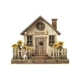 thumbnail image 1 of Coat Hooks Wall Mounted, House Shaped Hat Rack with 4 Hooks - Decorative Key Holder & Wall Hangers for Entryway, Front Door, Hallway, Rustic Home Organizer, 1 of 4
