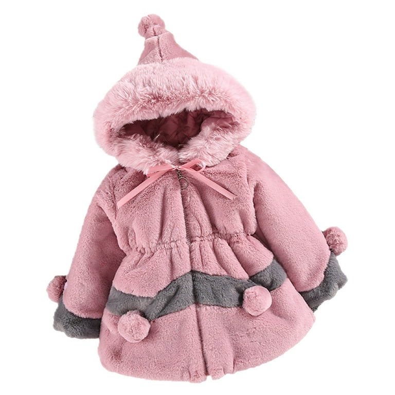 Coat of Many Colors Jacket Kids Size 7 Girls Coat Kids Toddler Baby Girls Winter  Warm Thick Patchwork Bow Tie Long Sleeve Hooded Clothes Coat Jacket Girl Winter  Coat Size 14 
