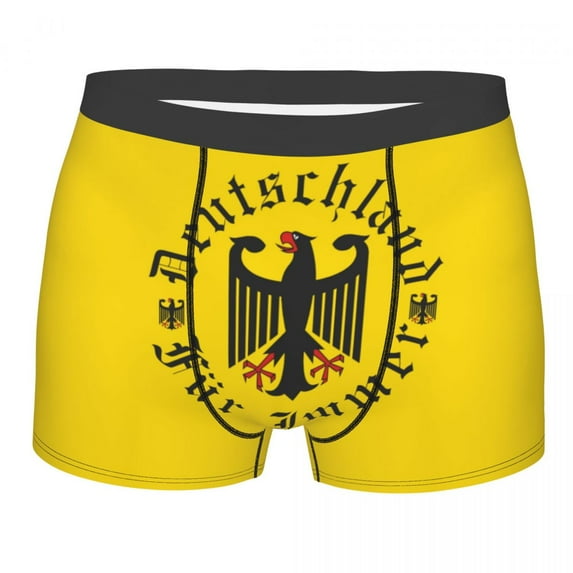 Coat Of Arms Of Germany Underwear Men Breathbale German Flag Eagle Boxer Briefs Shorts Panties Soft Underpants For Male
