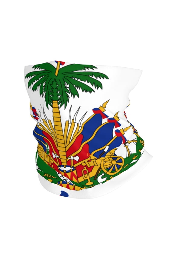 Coat Of Arms Of Haitineck Gaiter Elastic Balaclavas Face Mask Versatile Bandana For Men Women