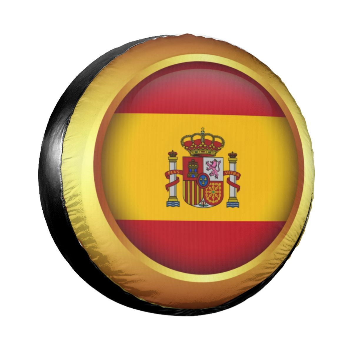 Coat Of Arms Of Spain Spare Tire Cover Case Bag Pouch Spanish Flag Patriotic Wheel Covers for