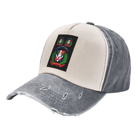 Coat Of Arms Of The Dominican Republic Distressed Baseball Cap Dad Hats for Men Women Vintage Trucker Hat Low Profile Ball Caps