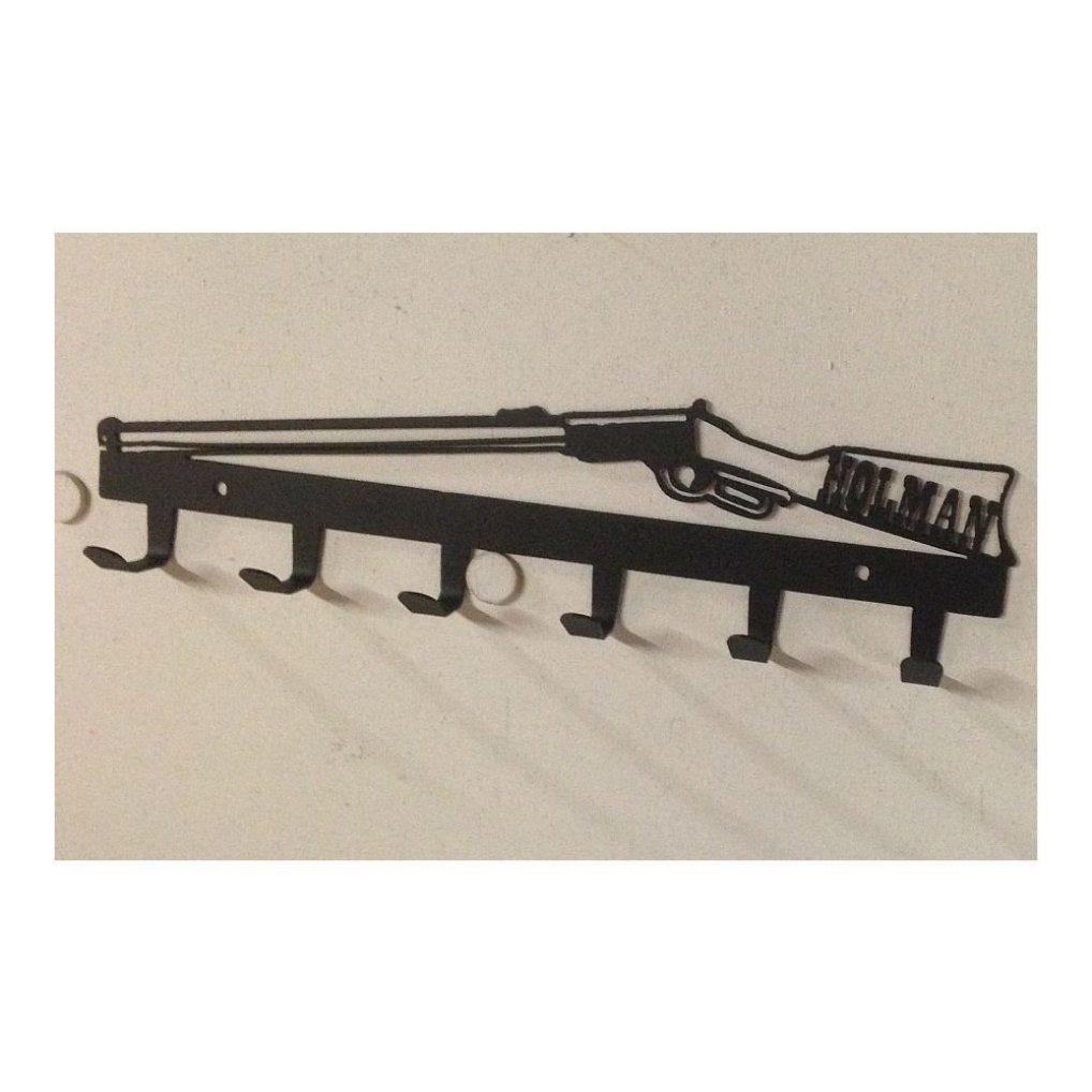 Coat Rack, Custom Name in Stock, 6 Hook, Rifle - Walmart.com
