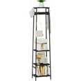 thumbnail image 1 of Coat Rack Freestanding, Coat Stand with 3 Shelves and 7 Hooks, Hall Tree Free Standing, Clothes Rack Stand Organizer for Bedroom, Hallway, Entryway, Living Room, Industrial Style, Black, 1 of 15