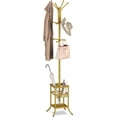 thumbnail image 1 of Coat Rack Freestanding, Coat Tree with Umbrella Holder, Metal Coat Rack Stand with 12 Hooks, Modern Coat Hanger Stand for Entryway, Purse Rack Hat Rack Stand for Living Room Bedroom Office, 1 of 18