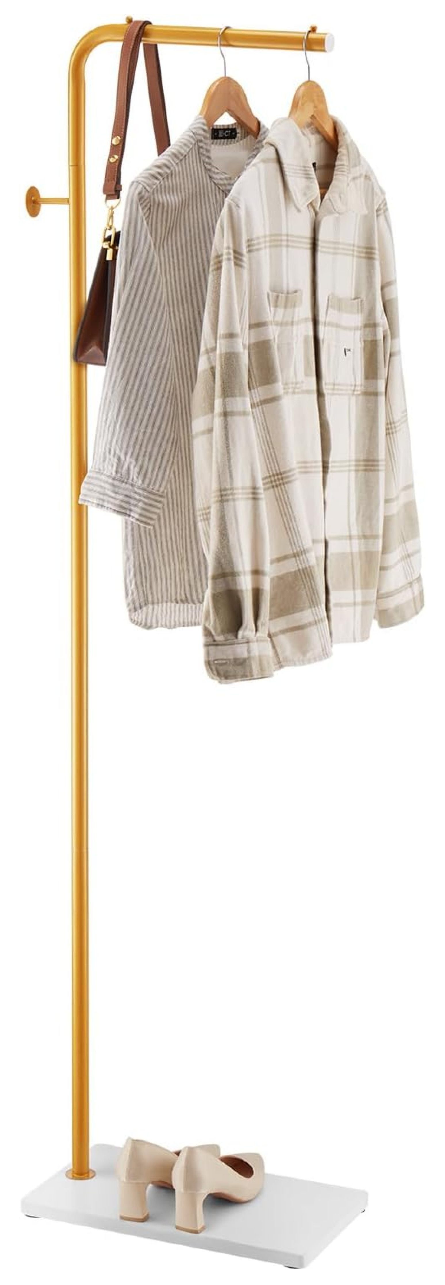 Statement Coat Rack Coat Rack, Freestanding Coats Rack Stand with Stone Base & 3 Round ...