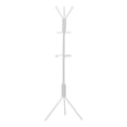 thumbnail image 1 of Coat Rack Hall Tree 6 Hooks Entryway 68"H Bedroom Metal White, 1 of 5