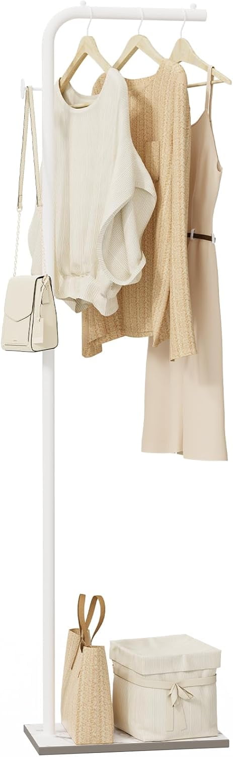 Coat Rack, Portable L-shaped Clothes Rack with Hook, Modern Hanger ...