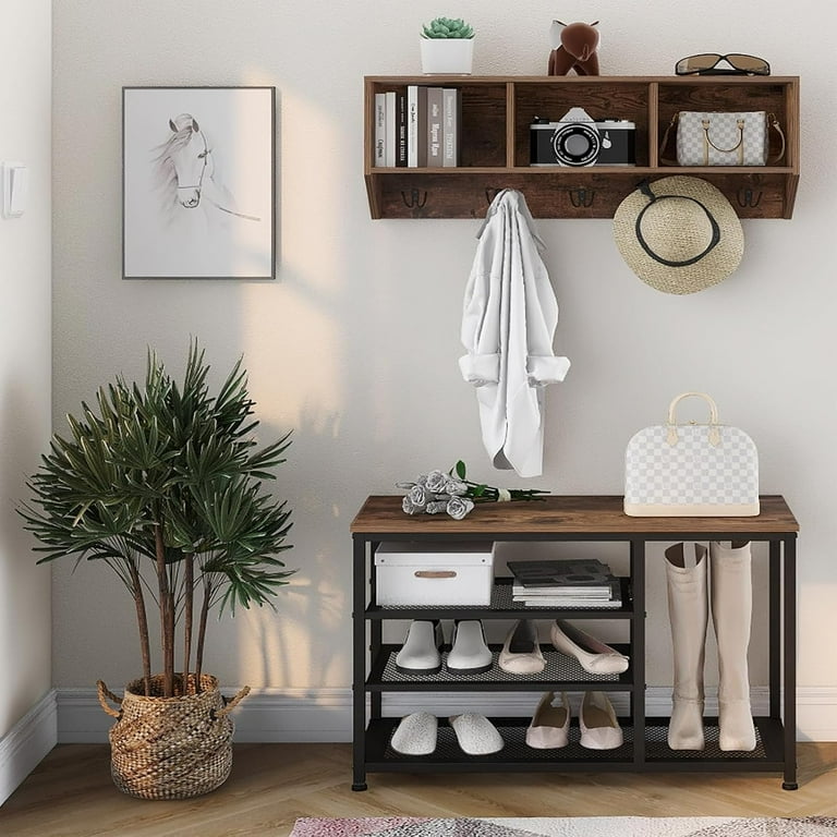 Wall mounted hall tree sale