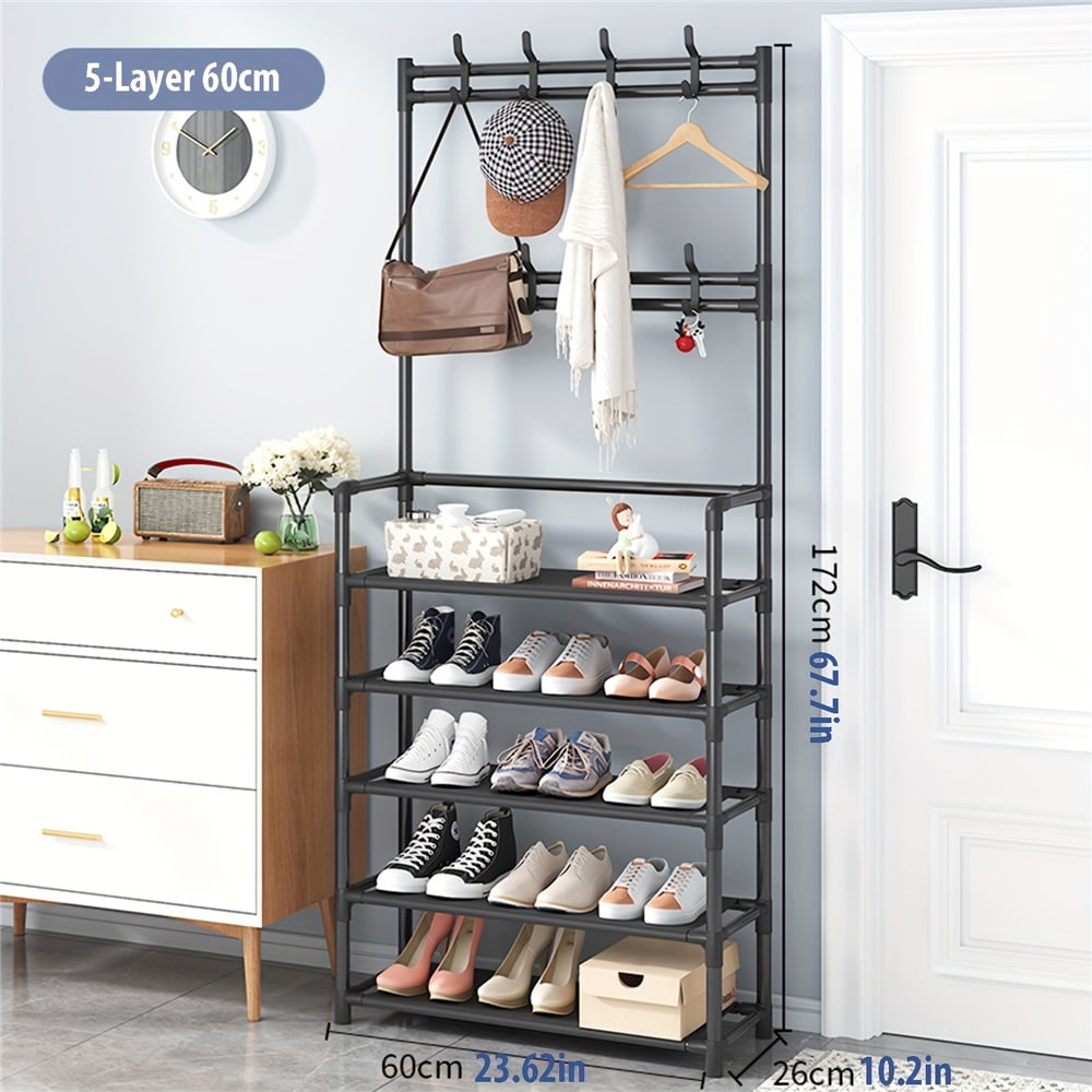 Bedroom Rak Coat Rack, Shoe Rack For Entryway, Shoe Organizer For Entryway Bench ...