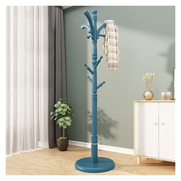 Coat Rack Sturdy Wooden Coat Rack Stand Adjustable Coat Tree,Free Standing Tree Hanger with 3 Sections & 10 Hooks,for Home/Bedroom/Hallway/Entryway