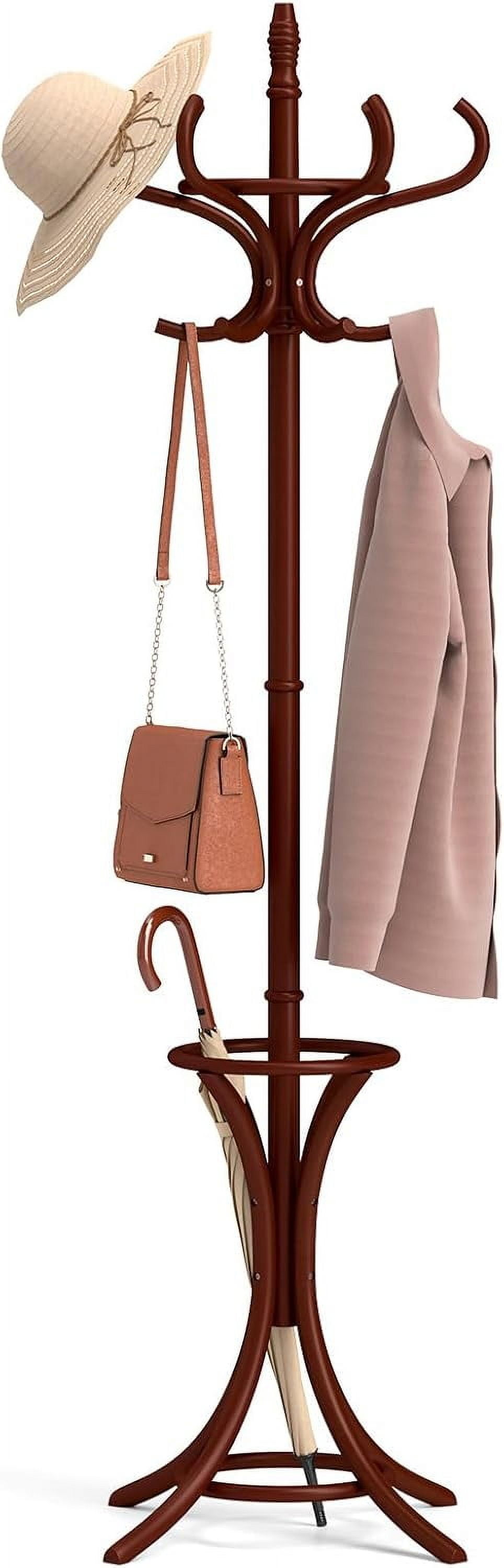 Coat Rack with Umbrella Holder, 73 Inch Freestanding Coat Hanger Stand ...