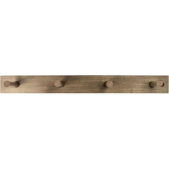 Coat Rack Wall Mount, 4 Peg - Wall Mounted Wooden Pegs Hooks for Hanging Coats, Hats, Bags & More - Easy to Install & Heavy Duty Hanger Mount for Closet, Entryway & Bedroom - Modern Wall Decor