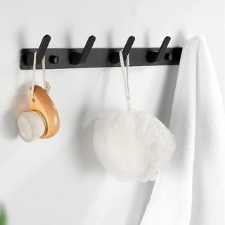 Felidio Wood Wall Hooks, 4 Pack Coat Hooks Mounted Rustic Wooden Heavy Duty  Robe Hook Hat Rack | for Hanging Bathroom Towels Clothes Hanger (Beech