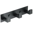 thumbnail image 1 of Coat Rack Wall Mount, 7.88 Inches Black Metal 3-Hook Organizer Coat Hooks, Wall Hooks for Hanging, Hat Rack Bag Hanger Key Holder for Wall, Purse Hanger Towel Racks for Bathroom, Not Adhesive, 1 of 9