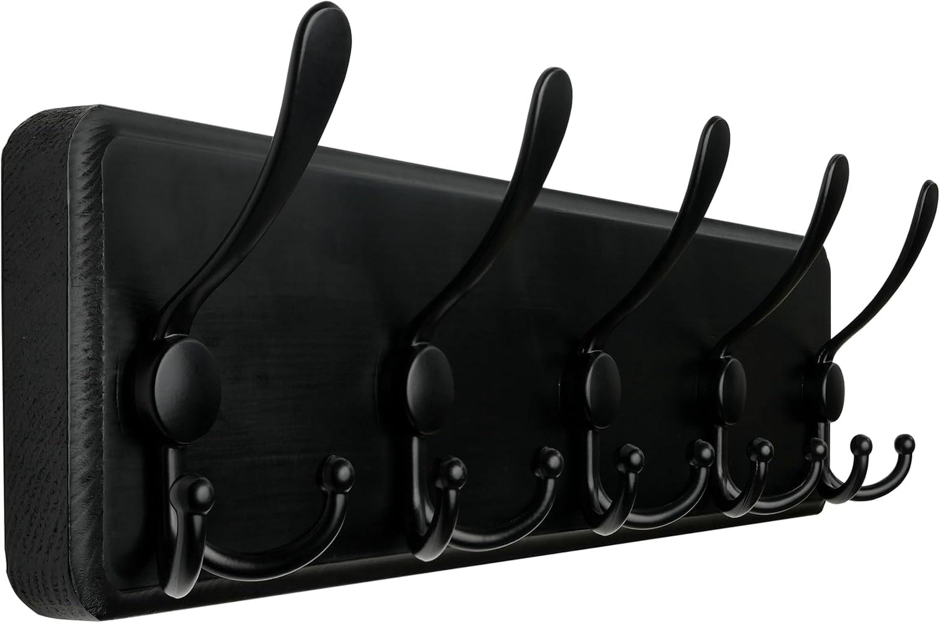 Coat Rack Wall Mount,Coat Hooks Wall Mounted Rustic,16" Hole to Hole ...