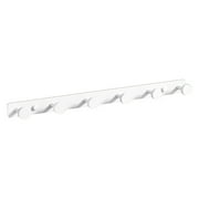 Coat Rack Wall Mount, Coat Hooks for Wall, Aluminum Pegs Hanging, Modern Bamboo Towel Rack for Bathroom, Hat Hanger Hook Rail for Entryway or Nursery